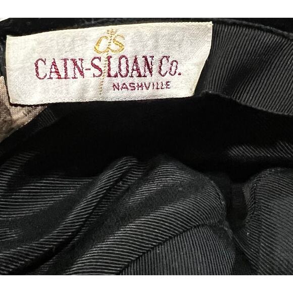 Cain Sloan Nashville Vintage Hat Women’s Velvet Black Ribbon Rolled Brim - Picture 8 of 8